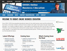 Tablet Screenshot of ooidaonlineeducation.com